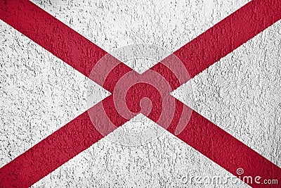 Texture of Alabama flag Stock Photo