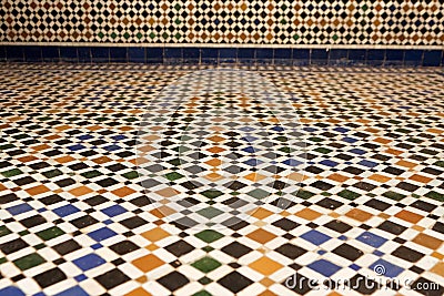 Texture of a Arabic floor Stock Photo