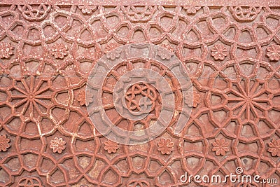 Texture of baby Taj Mahal wall Stock Photo