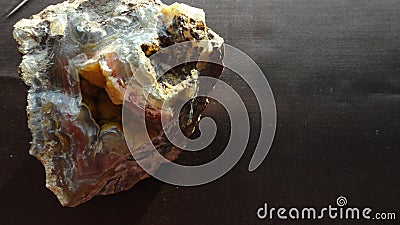 A texture background image of the mineral agateo Stock Photo