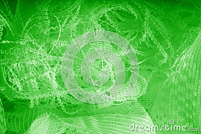 Texture, background, pattern. green tulle. Thin with a heavier weight, insert into your design or add a clean element to the look Stock Photo