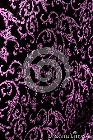 texture background pattern of silk fabric Royal monogram. pink. Stock Photo