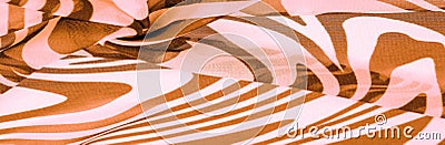 Texture, background, pattern, wallpaper, postcard, poster, silk fabric, brown and white abstract lines, wide oval. retro, female, Stock Photo