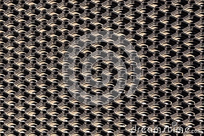 texture and background of used dusty cellular rubber floor mat Stock Photo