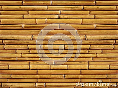 Texture of the bamboo wall Stock Photo