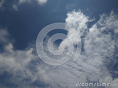 Texture of beautiful spring clouds Stock Photo