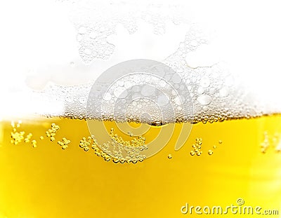 Texture of beer foam Stock Photo