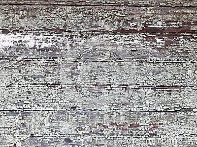 Texture of a black gray old dilapidated wooden wall, a fence with pieces of old shabby exfoliated paint from horizontal worn-out r Stock Photo