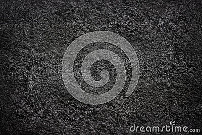 Texture of the Black Stone. Natural Dark Rock Background Stock Photo