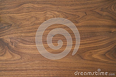 Texture of black walnut table from three boards with oil finish Stock Photo