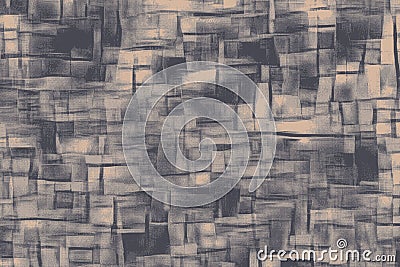 Texture of a blanket with square disorganised patterns Stock Photo