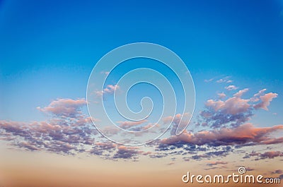 Sky texture with clouds Stock Photo