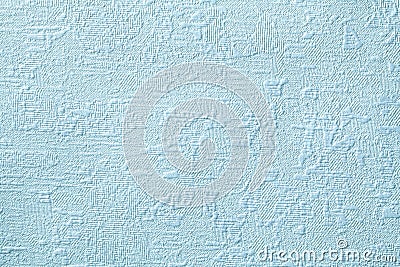 Texture of blue wallpaper with relief and godler pattern. Paper background Stock Photo