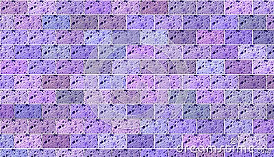 Texture brick wall for background purple color horizontal Stock Photo