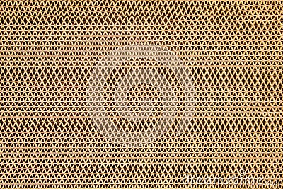 Texture brown plastic rubber doormat in ripple shape patterns on background Stock Photo