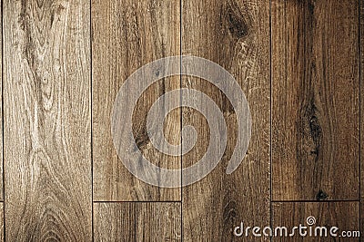 Texture of brown wood panel in the interior. Stock Photo