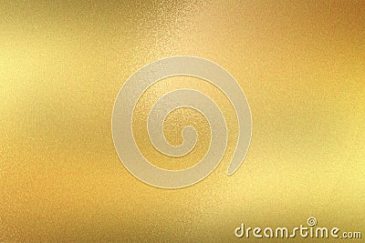 Texture of brushed gold metallic sheet, abstract background Stock Photo