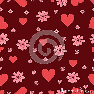 Heart_flowers Vector Illustration