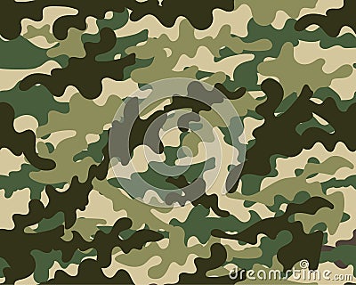 Texture military seamless army illustration Vector Illustration