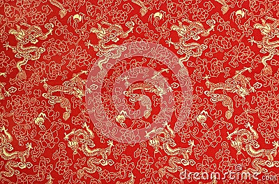 Texture of chinese silk Stock Photo