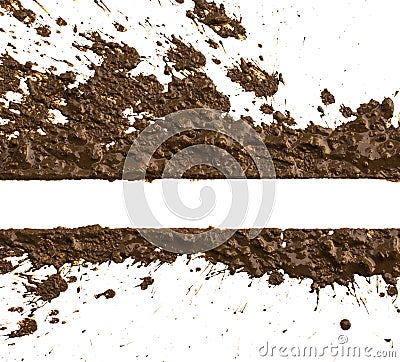 Texture clay moving in white Stock Photo