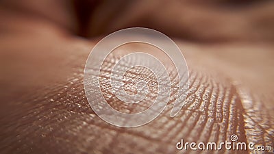 Texture of a closeup human skin Stock Photo