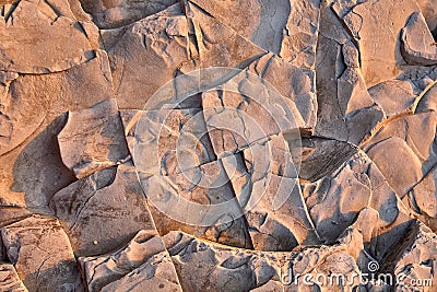 Texture of coastal rocks. Close-Up Stock Photo