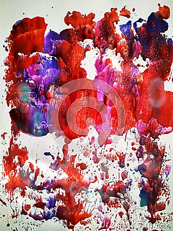 Texture color watercolor painting prints and splashes Stock Photo