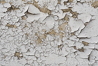 Texture / compositing: Flaking, peeling white paint on stone. 9 Stock Photo