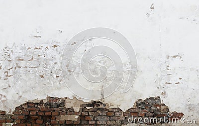 Texture of damaged brick wall Stock Photo