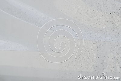 Texture is dirty surface of a car white color. Stock Photo