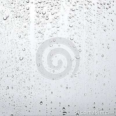 Texture drops of water on the transparent glass, abstract background Stock Photo