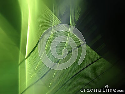 Texture of electromagnetic waves in green color Stock Photo