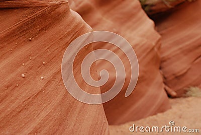 Texture of eroded sandstone slot canyon Stock Photo