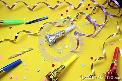 Texture festive trifles for a party diluted confetti Stock Photo