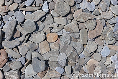 texture of flat gray stones close-up Stock Photo