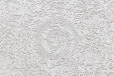 Texture of a fragment of a wall of a modern structure of white color. Harshness in the style of bark beetle.A background for desig Stock Photo