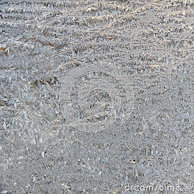 Texture of frosted glass. Winter pattern. Stock Photo