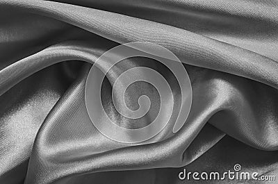 Texture gray satin, silk background Stock Photo