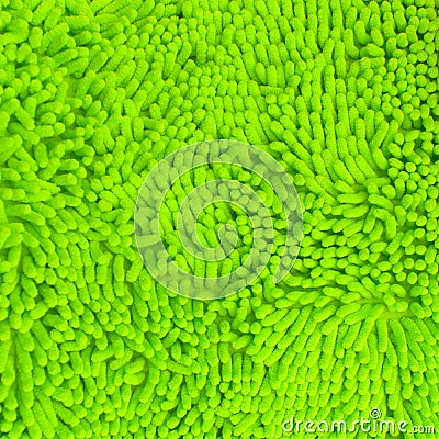 Texture of green microfiber fabric Stock Photo