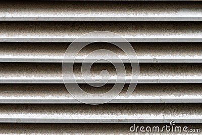 Texture of horiontal arranged metal pieces like from a Ventilation scented Stock Photo