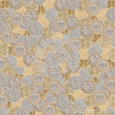 Texture Kazakhstan tenge Stock Photo