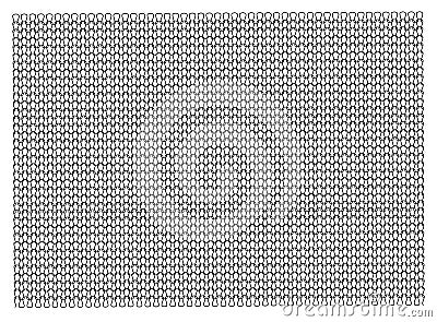 Texture of knitted fabric. Stockinet, Knitted weave smooth. Vector illustration Vector Illustration