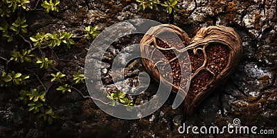 The texture of the literally breathing oak tree, like a pulsating heart of natu Stock Photo