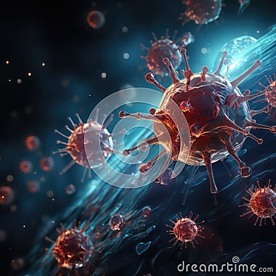 Texture of microorganisms, viruses, bacteria and sources of diseases that are dangerous and cause problems to immunity and health Stock Photo