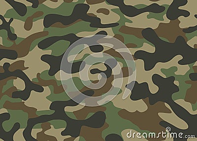 Texture military camouflage repeats seamless army Vector Illustration