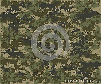 Texture military camouflage repeats seamless army Vector Illustration