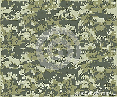 Texture military camouflage repeats seamless army Vector Illustration