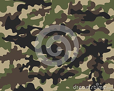 Texture military seamless army illustration Vector Illustration