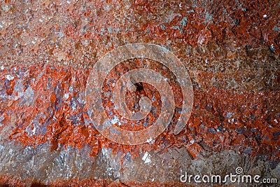 The texture of the mineral sylvinite, a natural crystalline potassium salt. Stock Photo